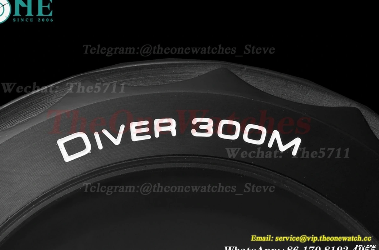 Dial 300m Black PVD PVD 42mm GDF MY8215 Seamaster 0201